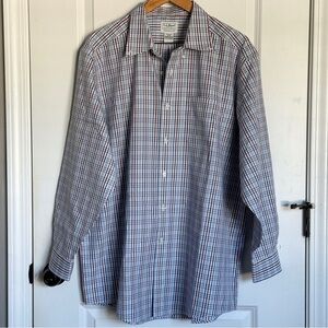 L.L. Bean Red and Blue Dress Shirt Size 17-33